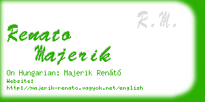 renato majerik business card