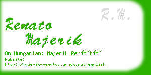 renato majerik business card